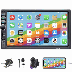 Android 7" Double Din Apple Carplay And Android Auto Car Stereo