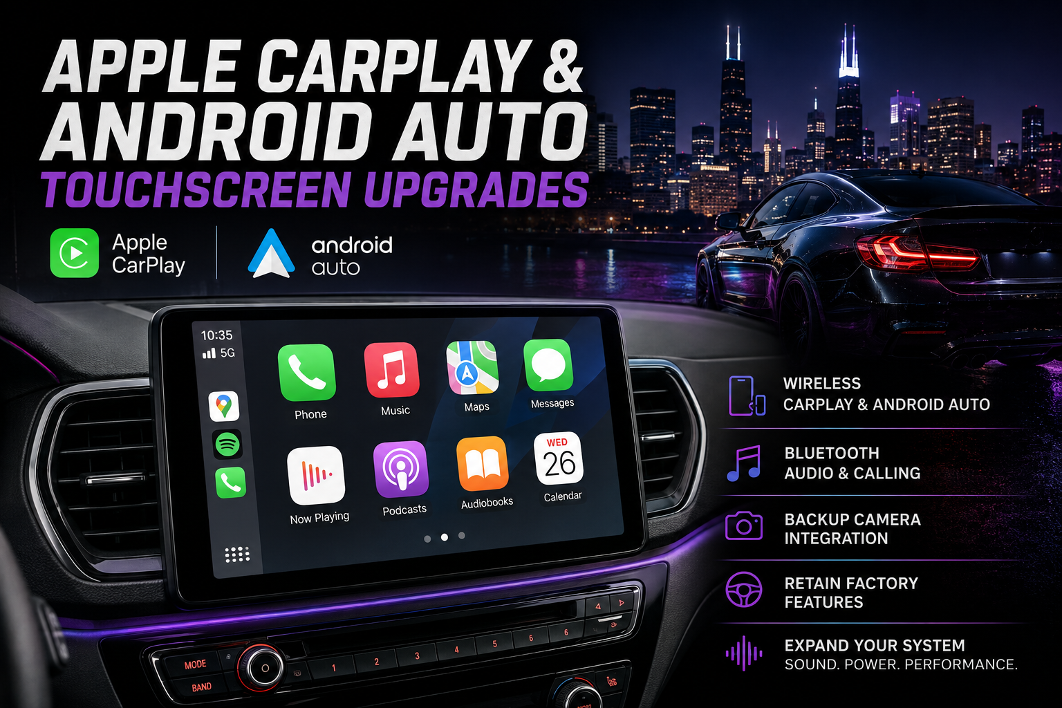 Apple CarPlay & Android Auto Installation Chicago | Ride Sounds