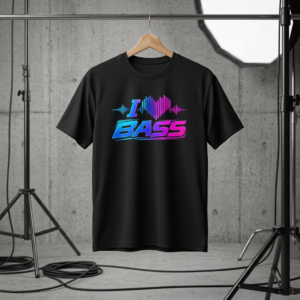 I Love Bass 100% Cotton T-shirt
